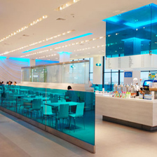 verre feuilleté coloré sur mesure